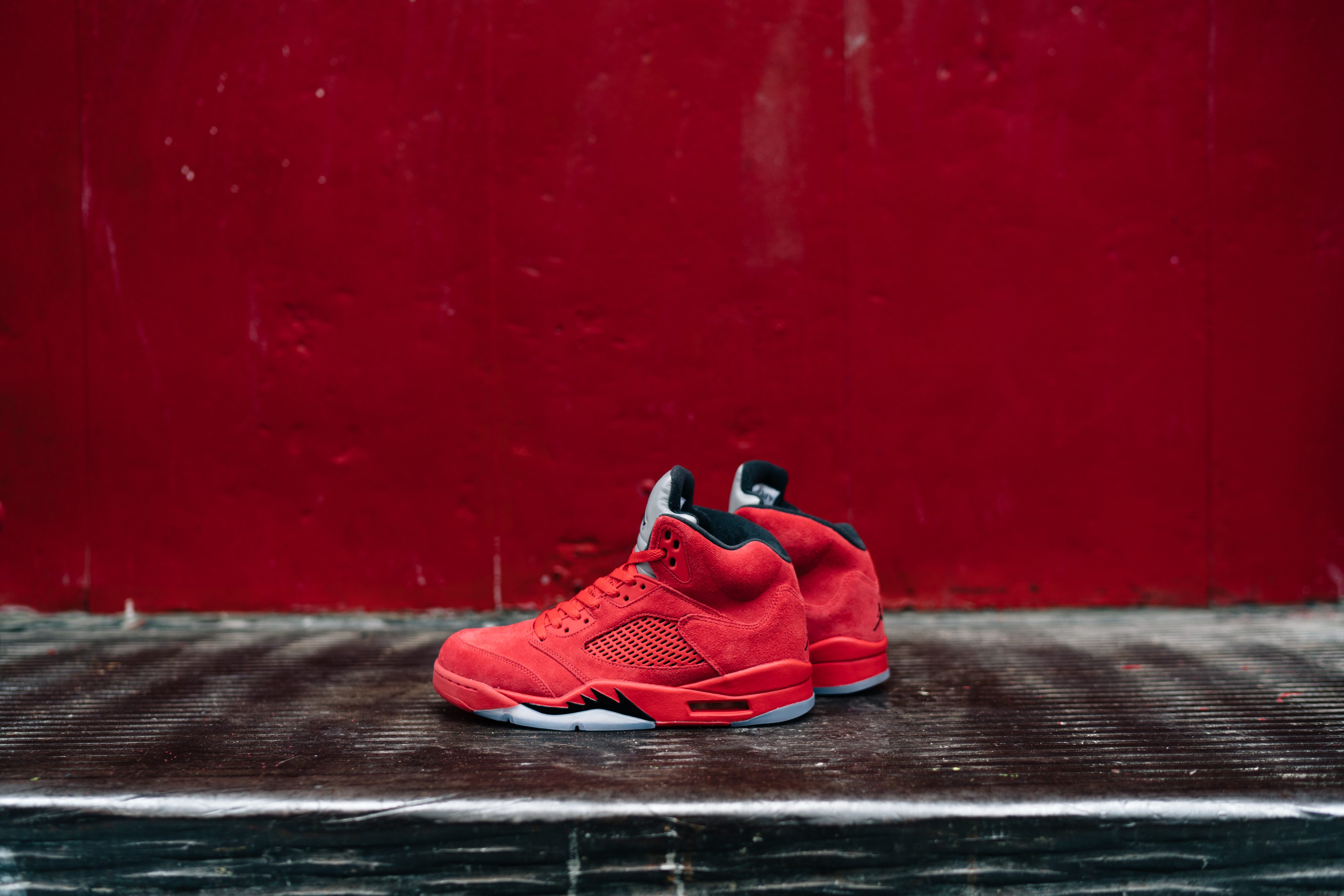 Air Jordan 5 Red Suede Releasing This Weekend Nice Kicks