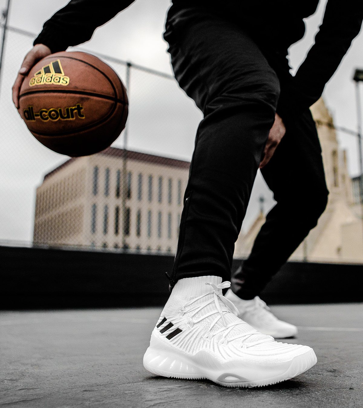 Adidas crazy explosive 2017 all white outlet