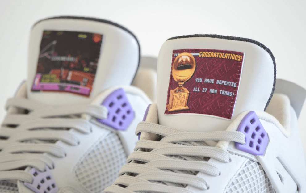 Air Jordan 4 "US Super Nintendo" Custom Shows to NBA Kicks