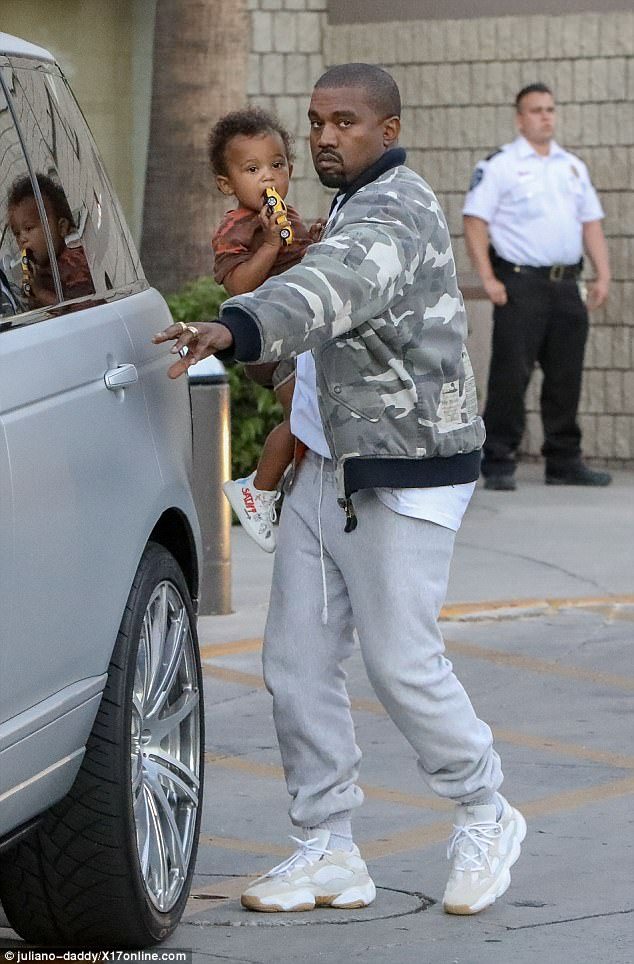 Kanye West in the adidas Yeezy Season 6 Runner