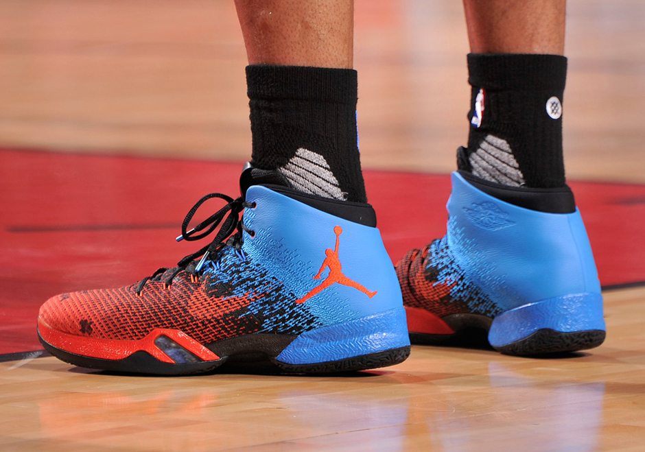 russell westbrook shoes orange and blue