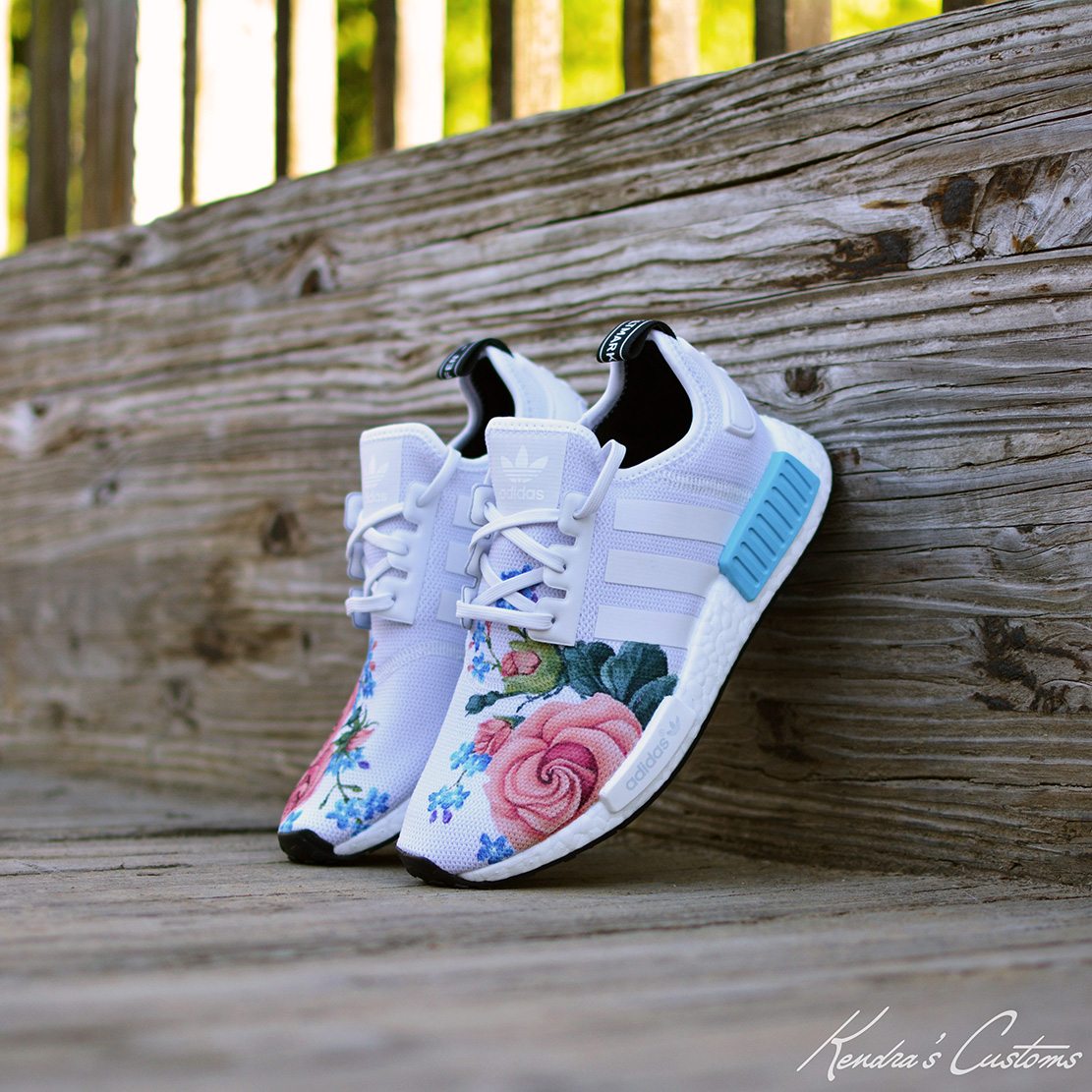 adidas NMD "Grandma's Floral" Custom by Kendra's Customs