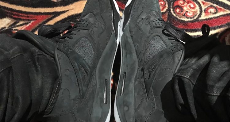 KAWS x Air Jordan 4 "Black"