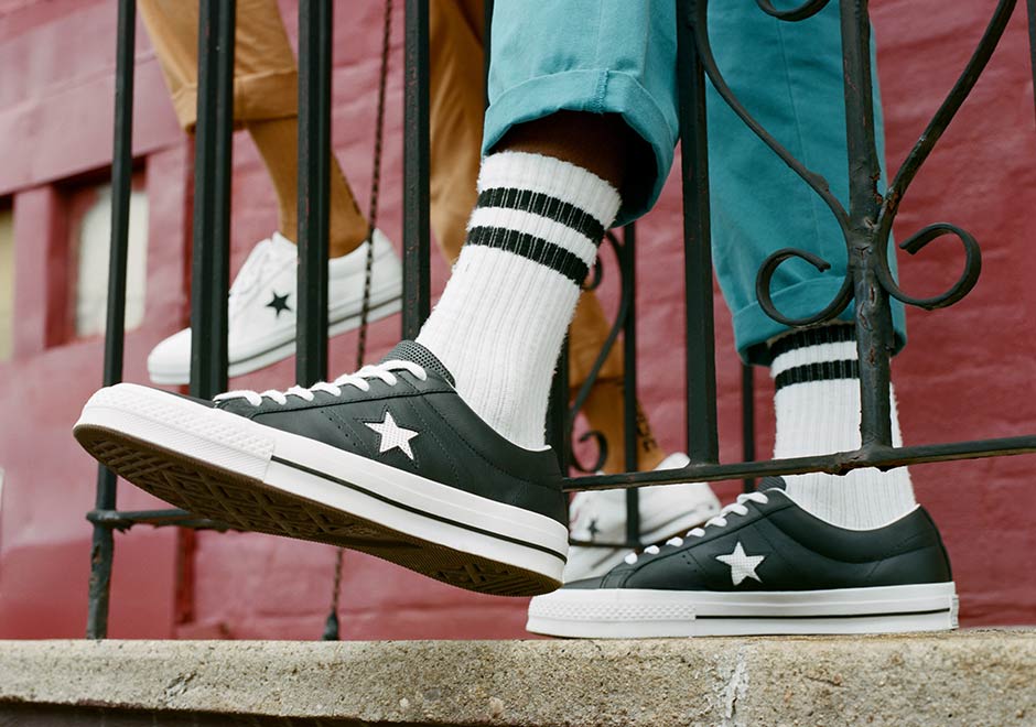 Converse One Star "Perforated Leather" Pack