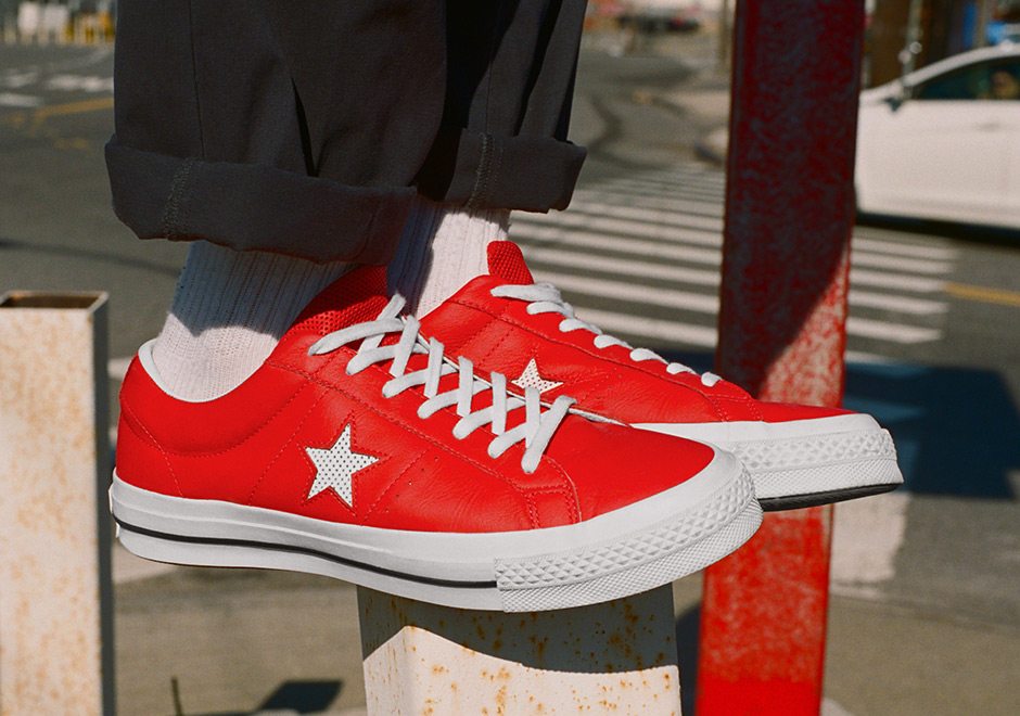 Converse One Star "Perforated Leather" Pack