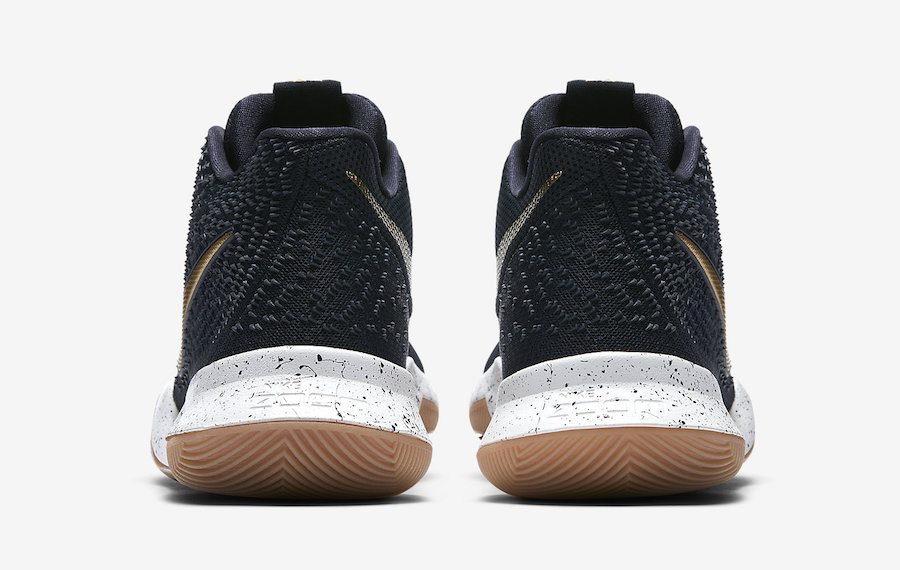 kyrie 3 gold and black