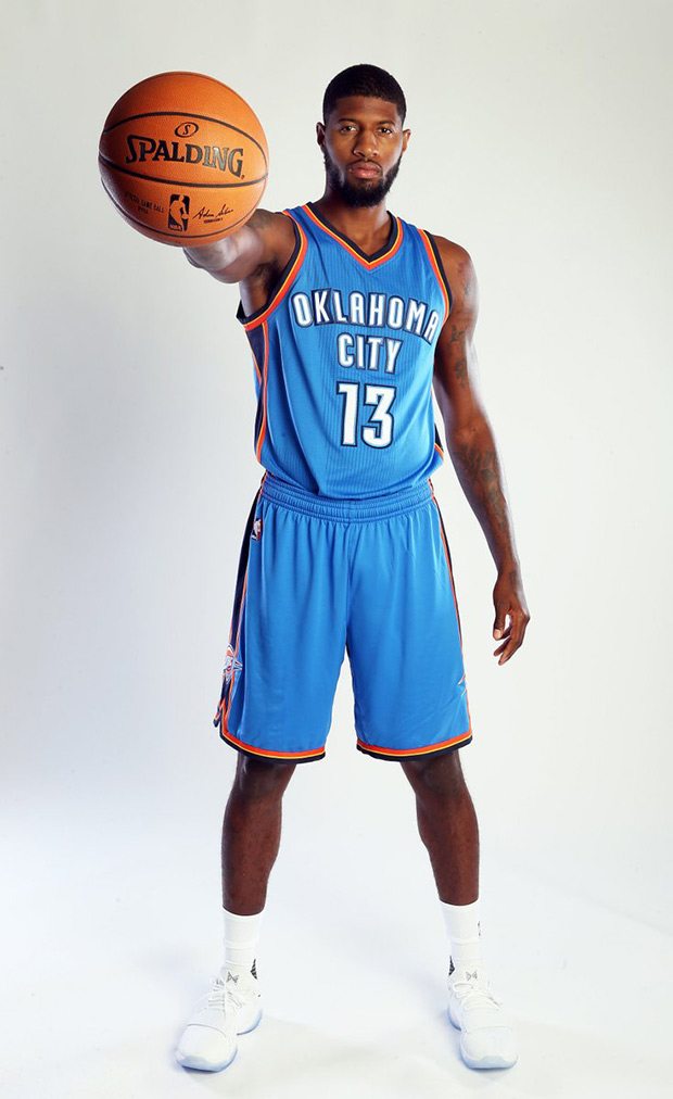 Nike NBA Oklahoma City Thunder Paul George #13 Jersey Size 56.