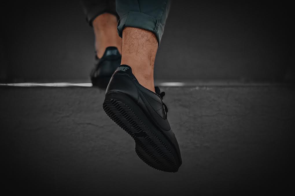 Nike Cortez Leather "Triple Black"