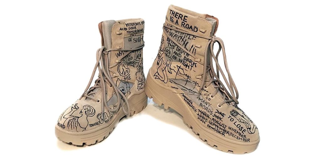 John Mayer is Gifted Custom YEEZY Season 4 Military Boots Nice Kicks