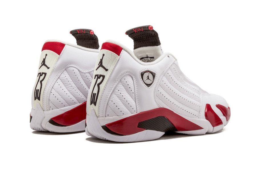 red and white jordan 14s