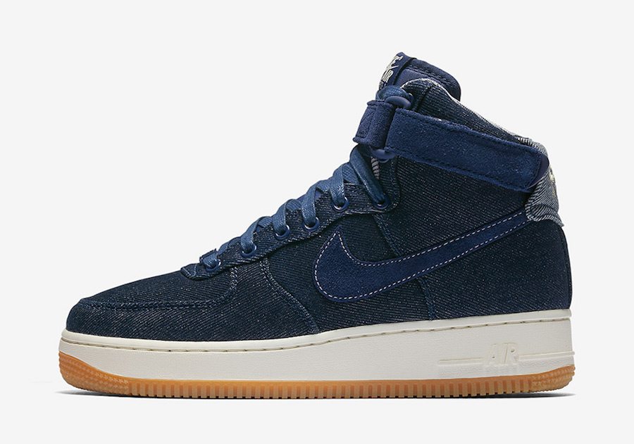 blue jean air force ones