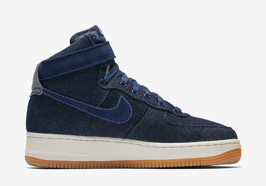 denim air force ones