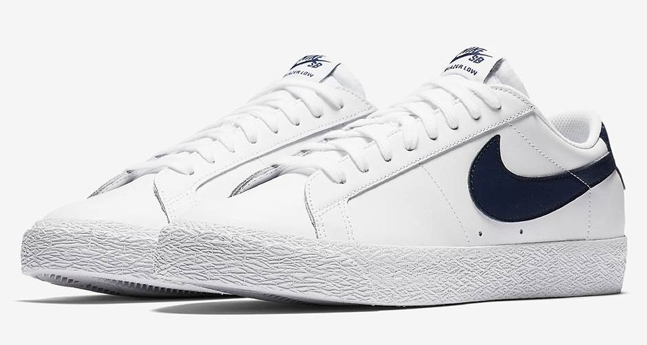 nike sb blazer low white