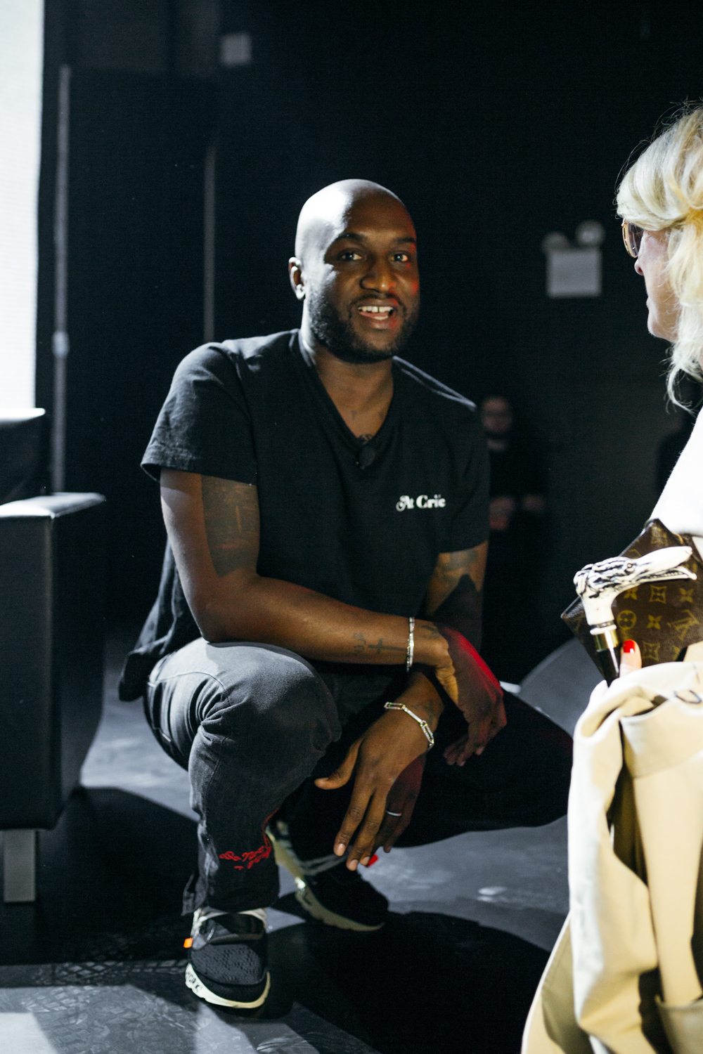 virgil abloh wearing yeezys