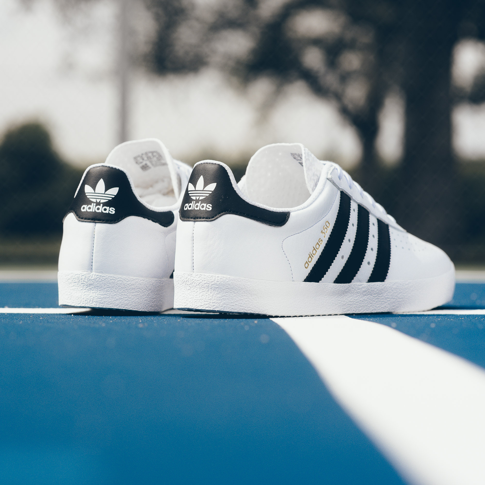 adidas 350 White/Black/Gold // Available Now