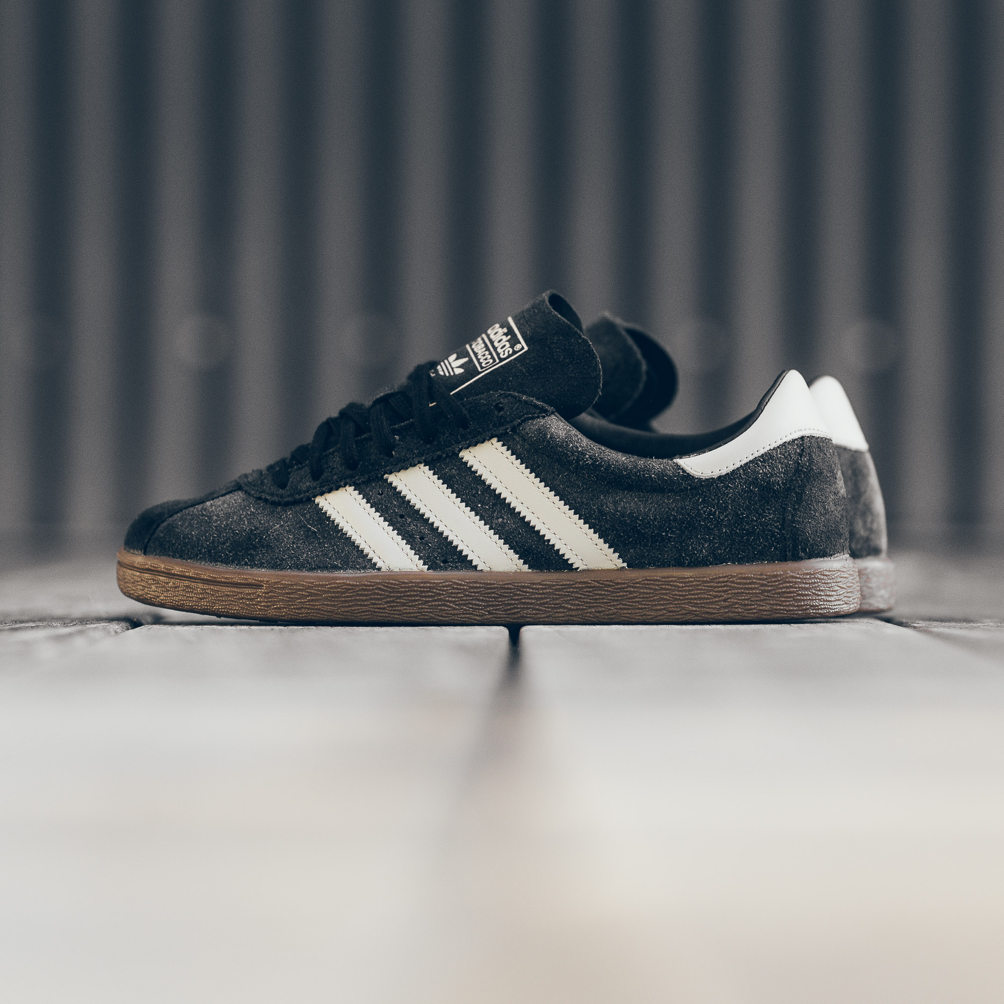 adidas tobacco black leather