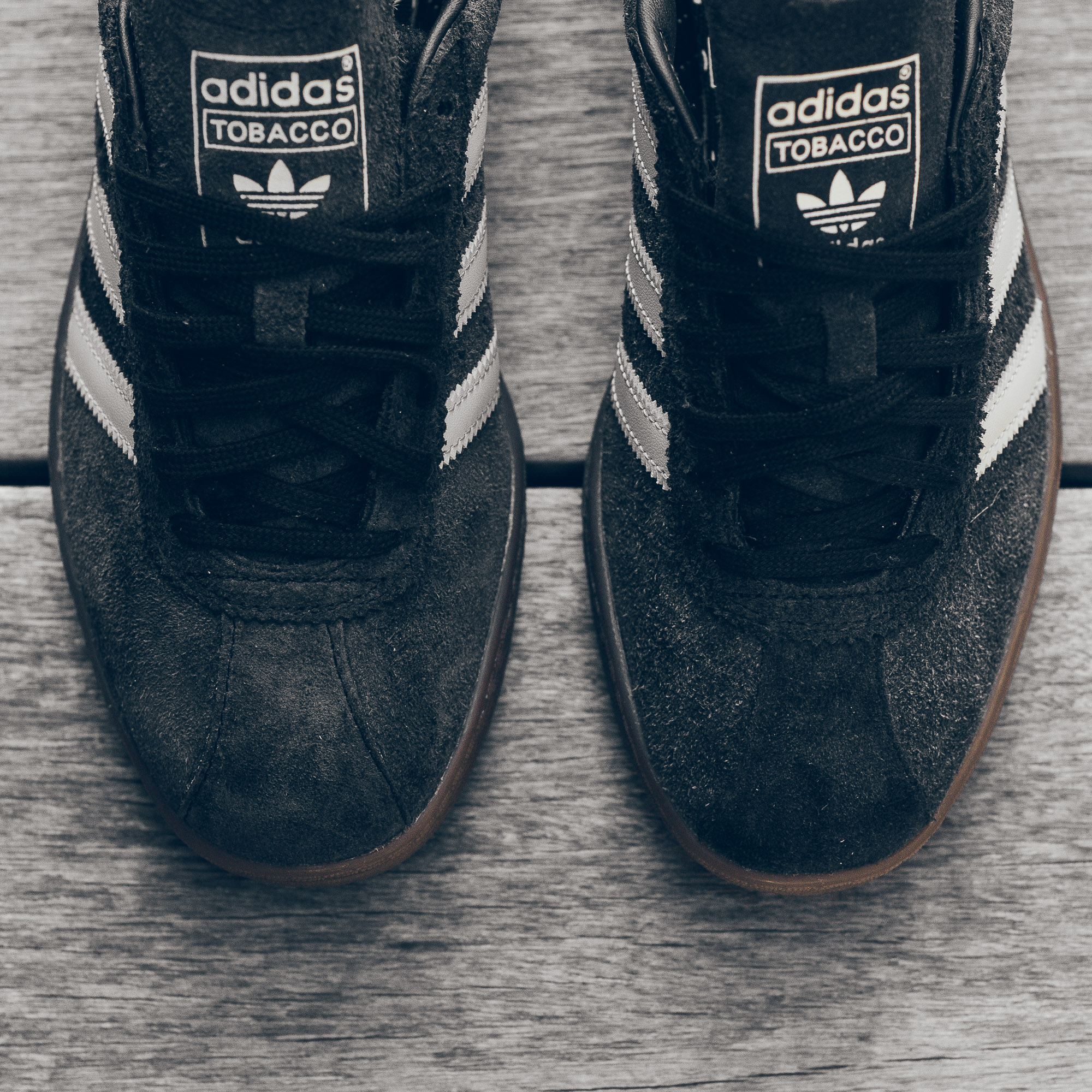 adidas tobacco black leather