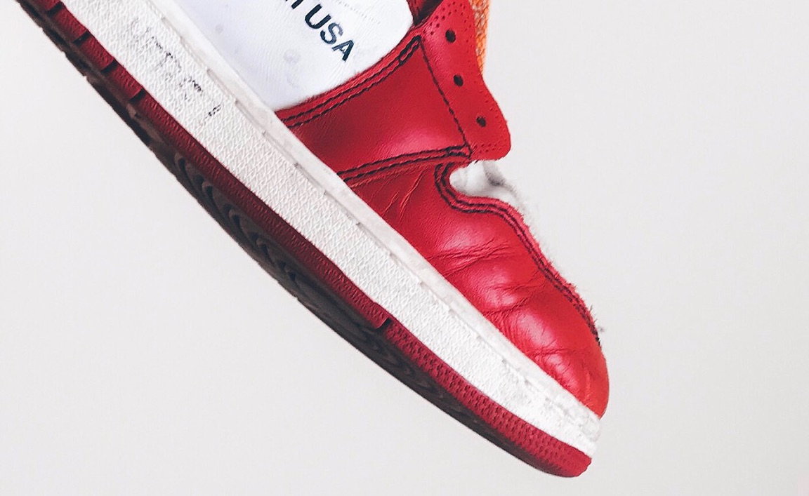 Here's What Beat Off-White Jordan 1's Look Like