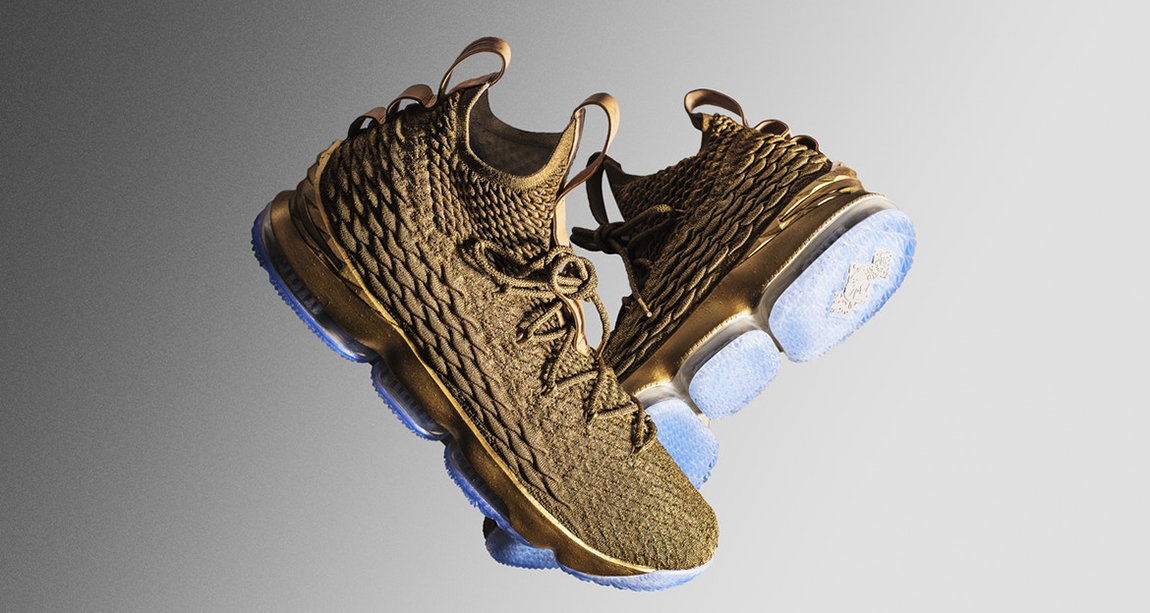 Nike LeBron 15 "Gold" Custom
