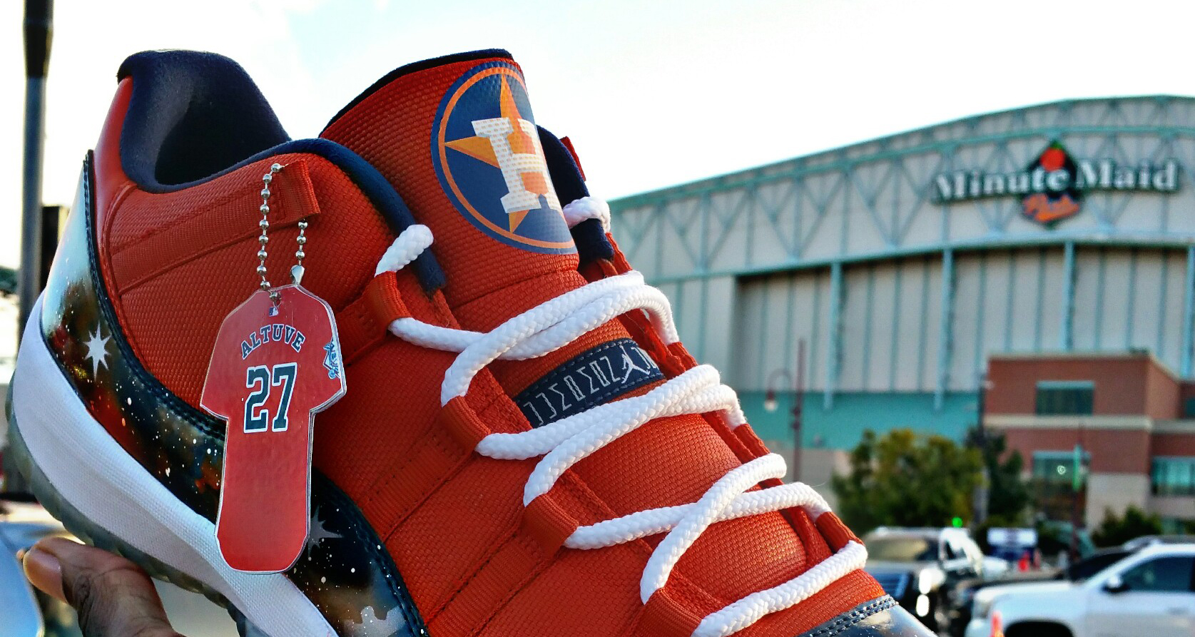 Houston Astros Custom Shoes Limited Edition AJ 11 MLB Air Jordan