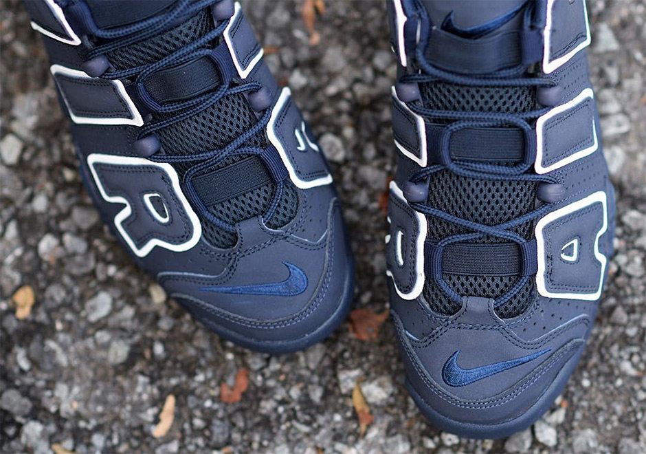 navy blue uptempos