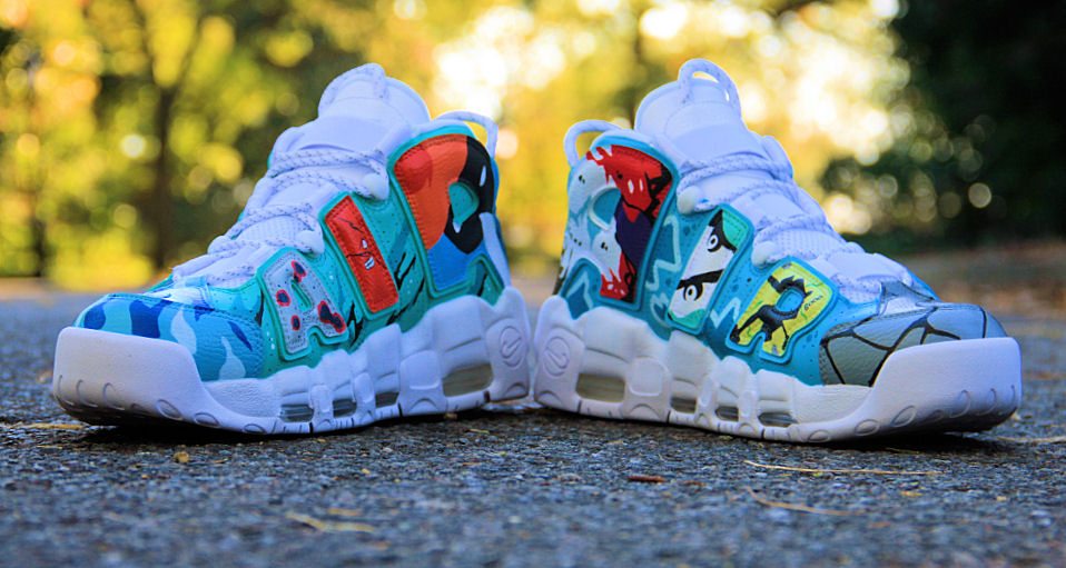 Nike, Shoes, Nike Uptempo Customs