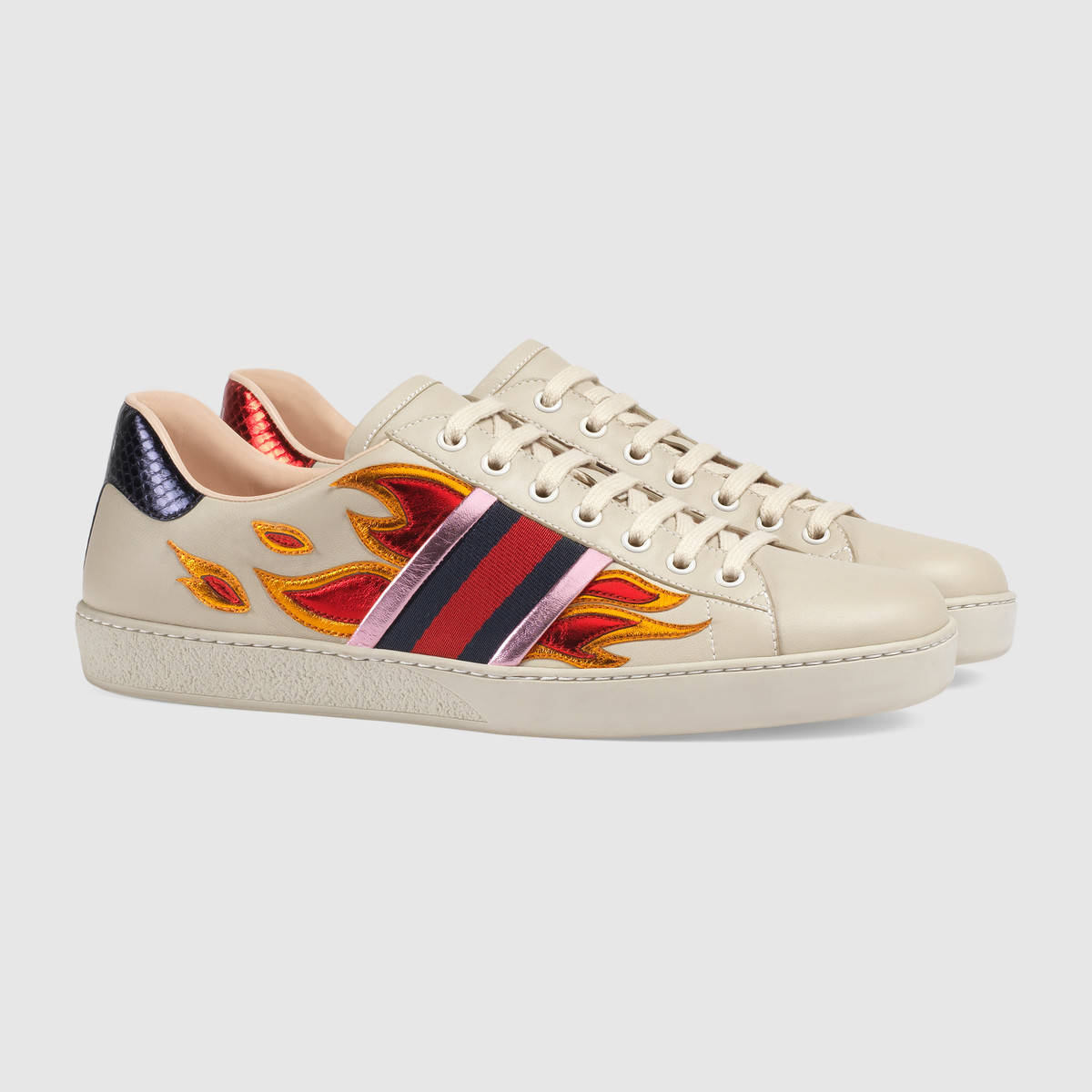 Gucci Ace With Flames