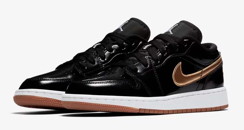 Air Jordan 1 Low Returns in Black Gold Colorway