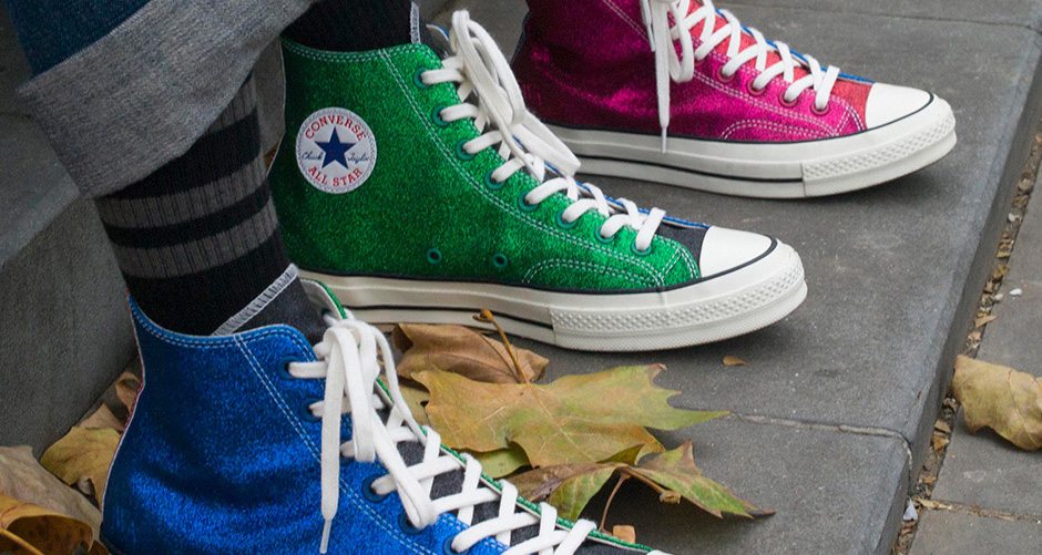 jw anderson converse glitter gutter