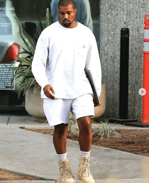 yeezy boots with shorts