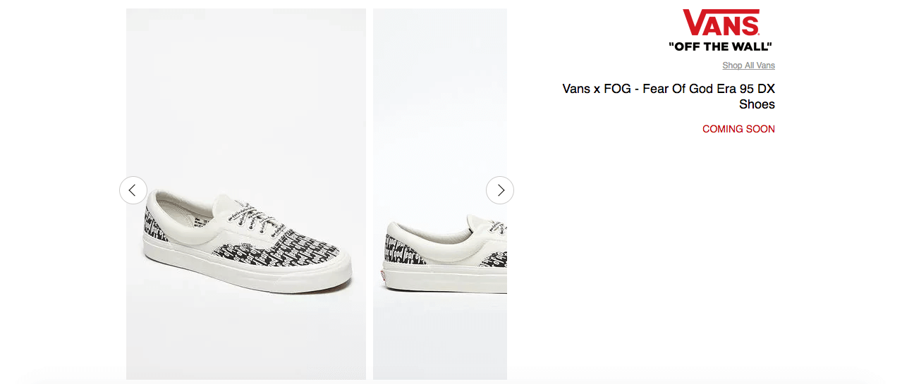 for meget jeg er glad jeg læser en bog Fear of God x Vans Era Could Restock Soon | Nice Kicks