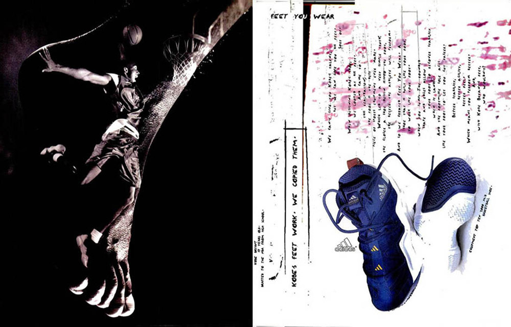 Adidas Foot Your Wear Magazine Ad featuring Adidas Top Ten 2000