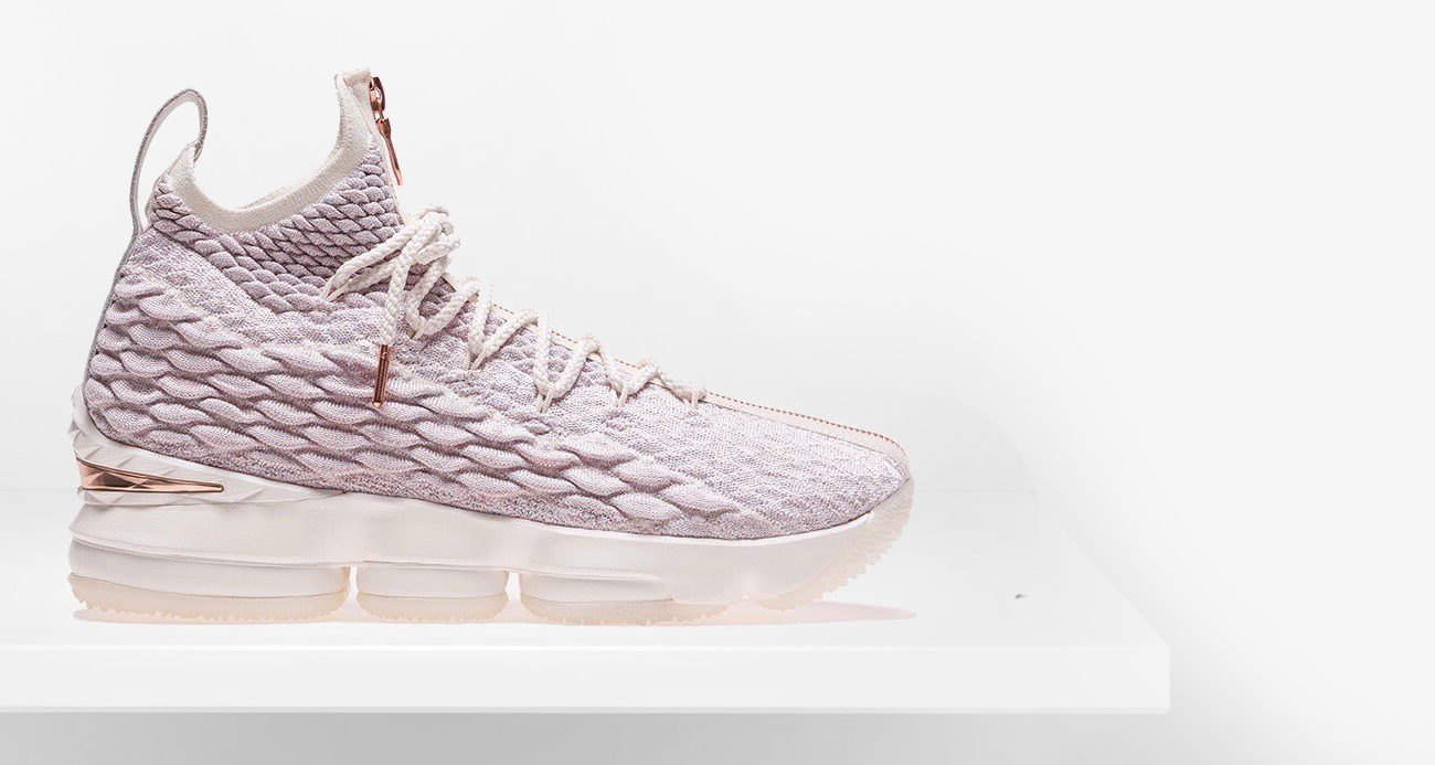 LeBron James Debuts KITH x Nike LeBron Performance 15 Rose Gold Nice Kicks