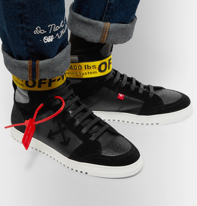Off White High Top Sneakers Black Available Now Nice Kicks