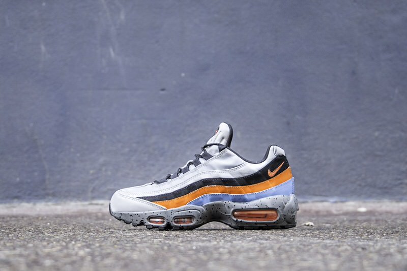 Nike air max 95 premium wolf grey orange e amp; blue shop