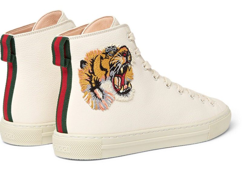 Gucci Major Appliquéd High-Top Sneakers