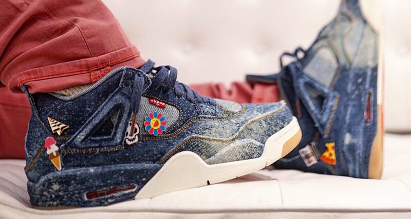 Levi's x Air Jordan 4 Customized by Upscale Vandal