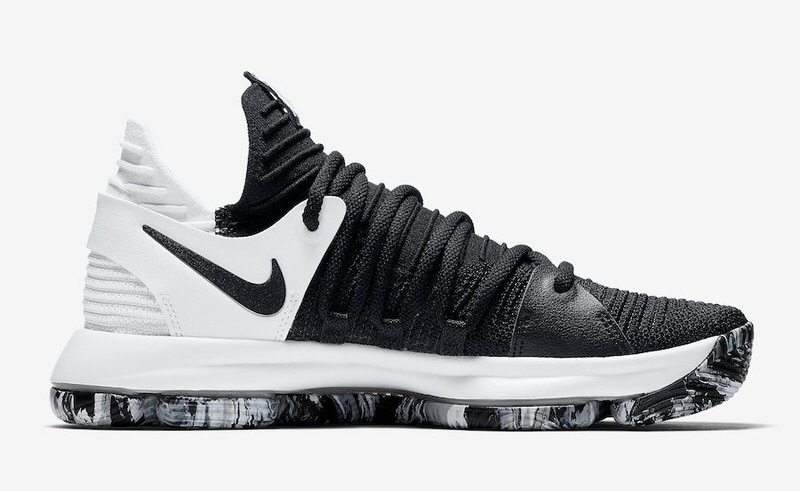 Nike zoom kd clearance 10 black and white