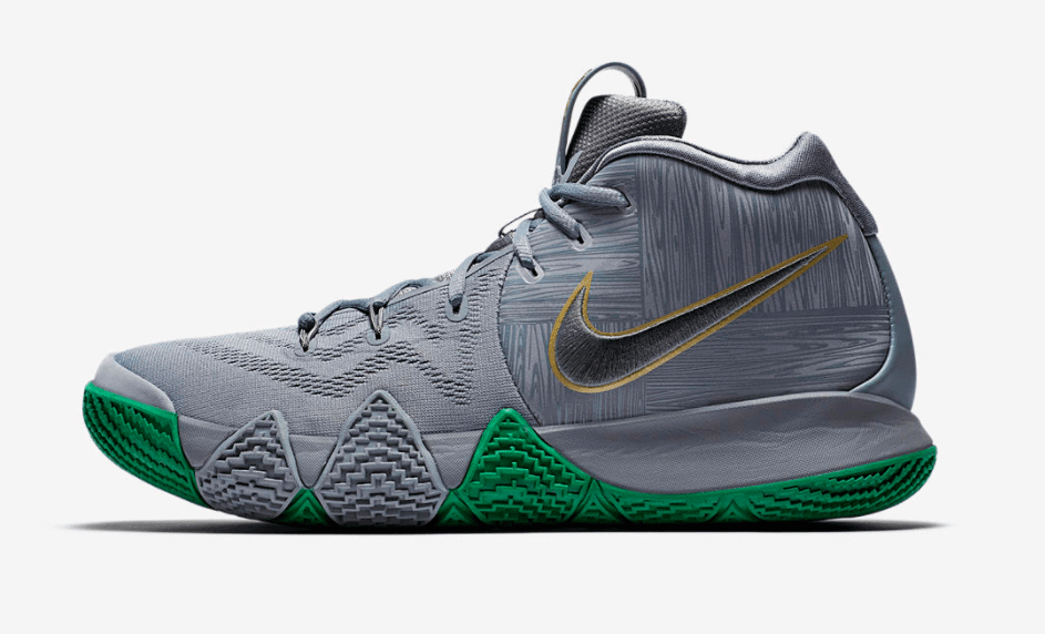 kyrie irving shoes grey and green