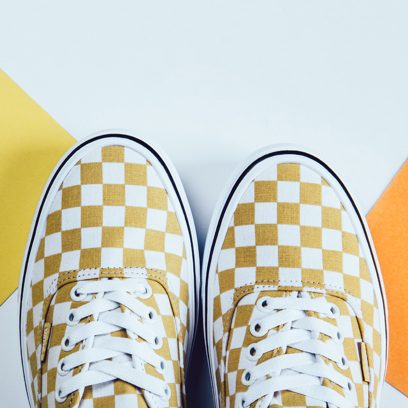 Vans Authentic Lite "Ochre Checkerboard"