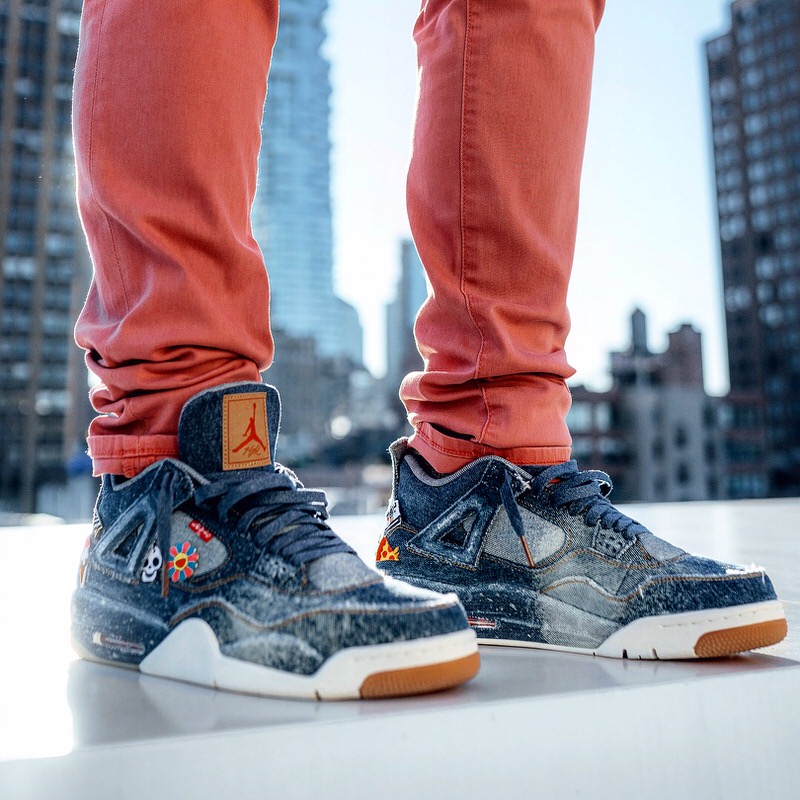 Levi's x Air Jordan 4 Customized by Upscale Vandal