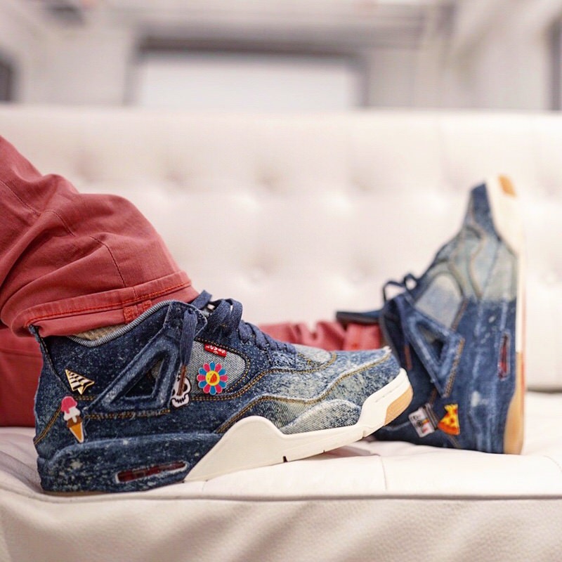 Levi's x Air Jordan 4 Customized by Upscale Vandal