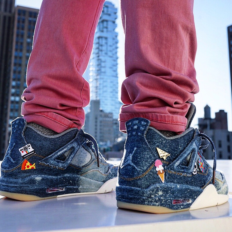 Levi's x Air Jordan 4 Customized by Upscale Vandal