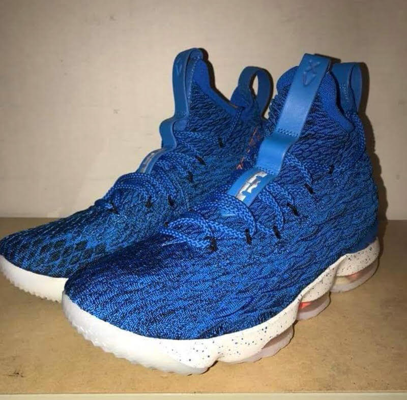 lebron 15 white blue