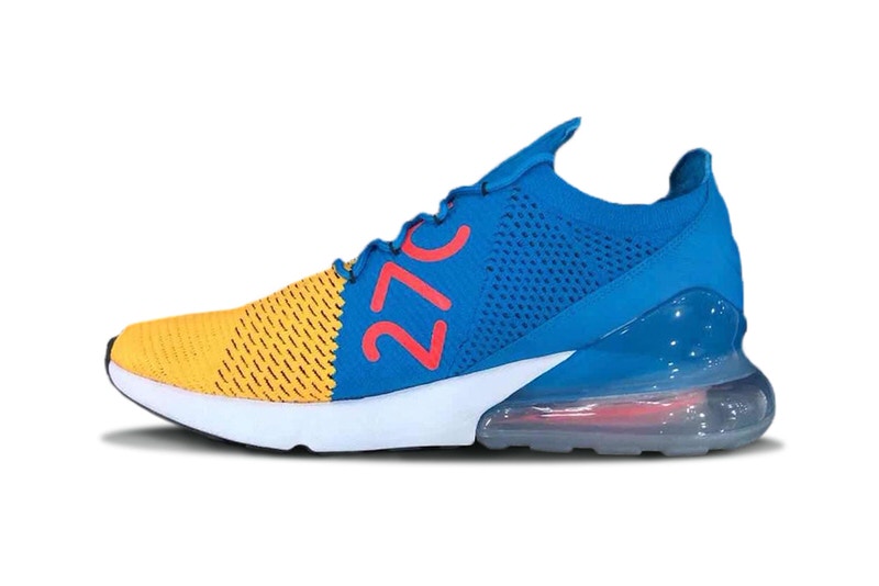 Nike Air Max 270 Flyknit Blue/Yellow