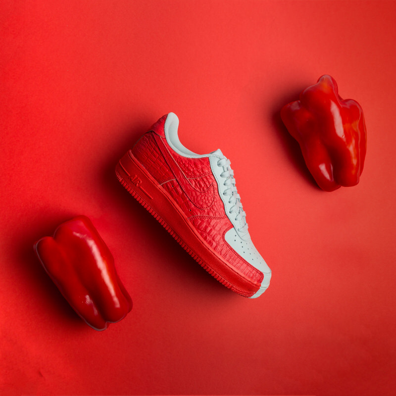 Nike Air Force 1 Low PRM "Habanero Red"