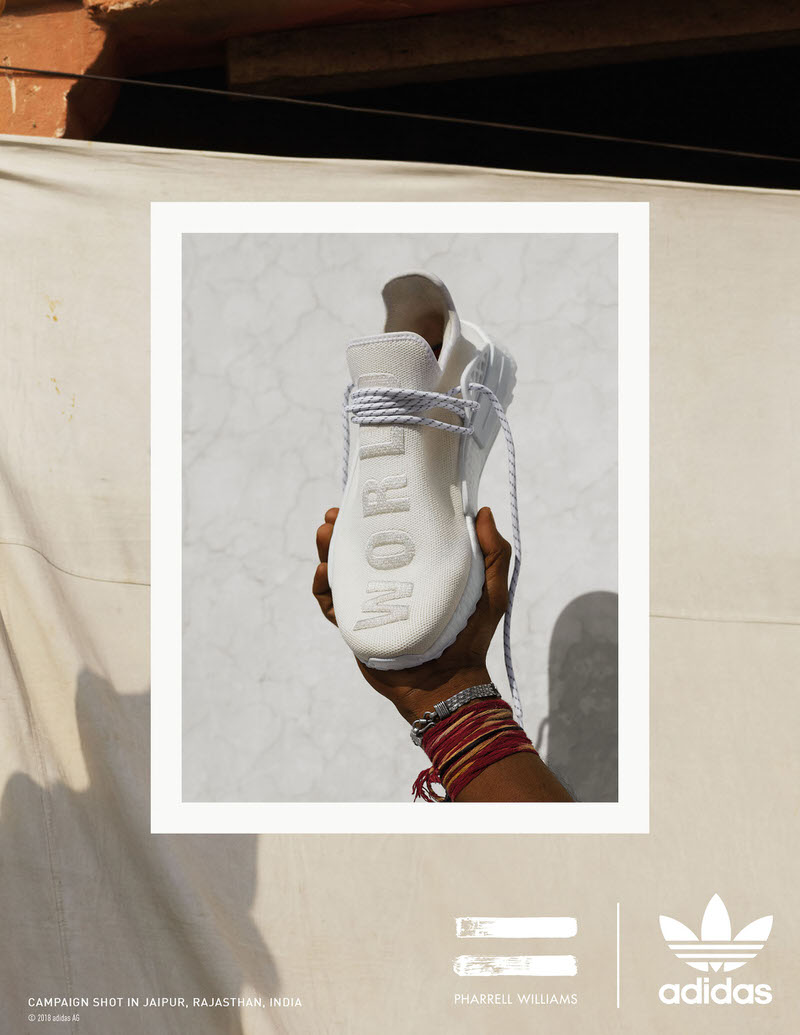 Pharrell x adidas Hu Holi Blank Canvas Collection