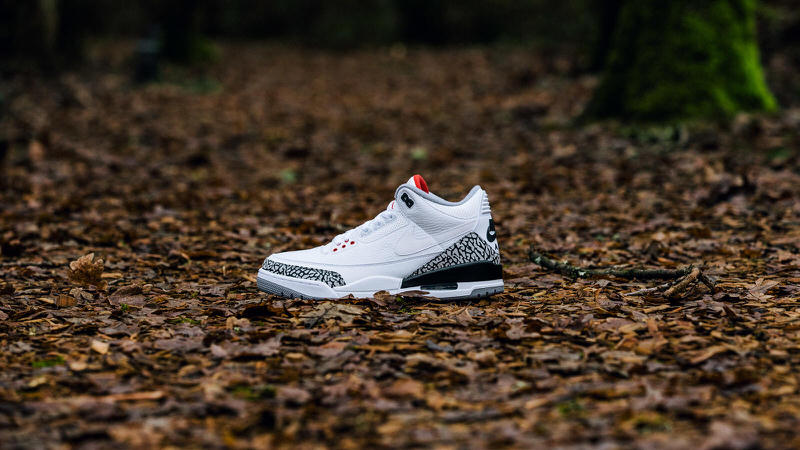 Jordan 3 on sale jth white cement