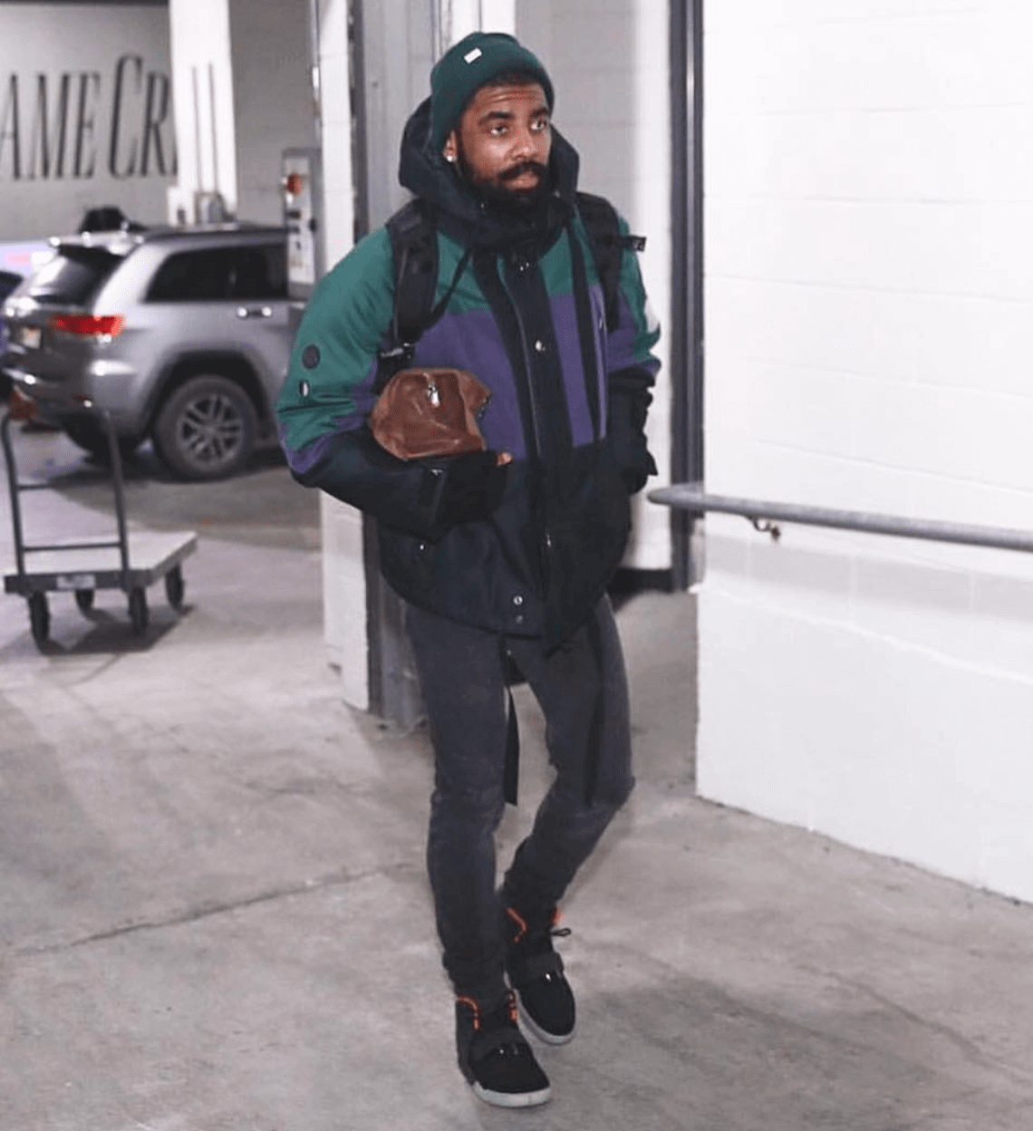 Kyrie's entire wardrobe is dripping with nostalgia and grails.