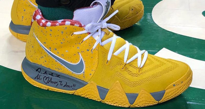 kyrie 4 yellow lobster